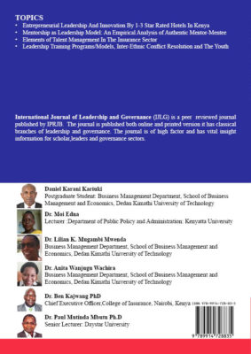 International Journal of Leadership and Governance Vol. 2 No