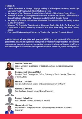 Transforming Education in Developing Economies
