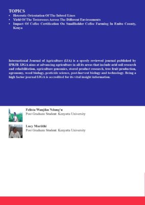 Modern Methods of Agriculture Management