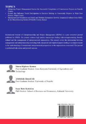 Theory and Practice of Global Entrepreneurship.