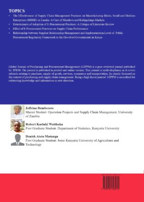 E-Procurement Practices and Supply Chain Performance