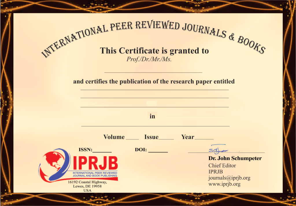Publication Certificate