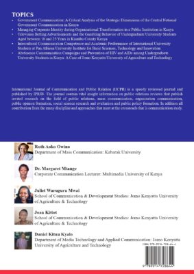 Corporate Communication and Public Relations