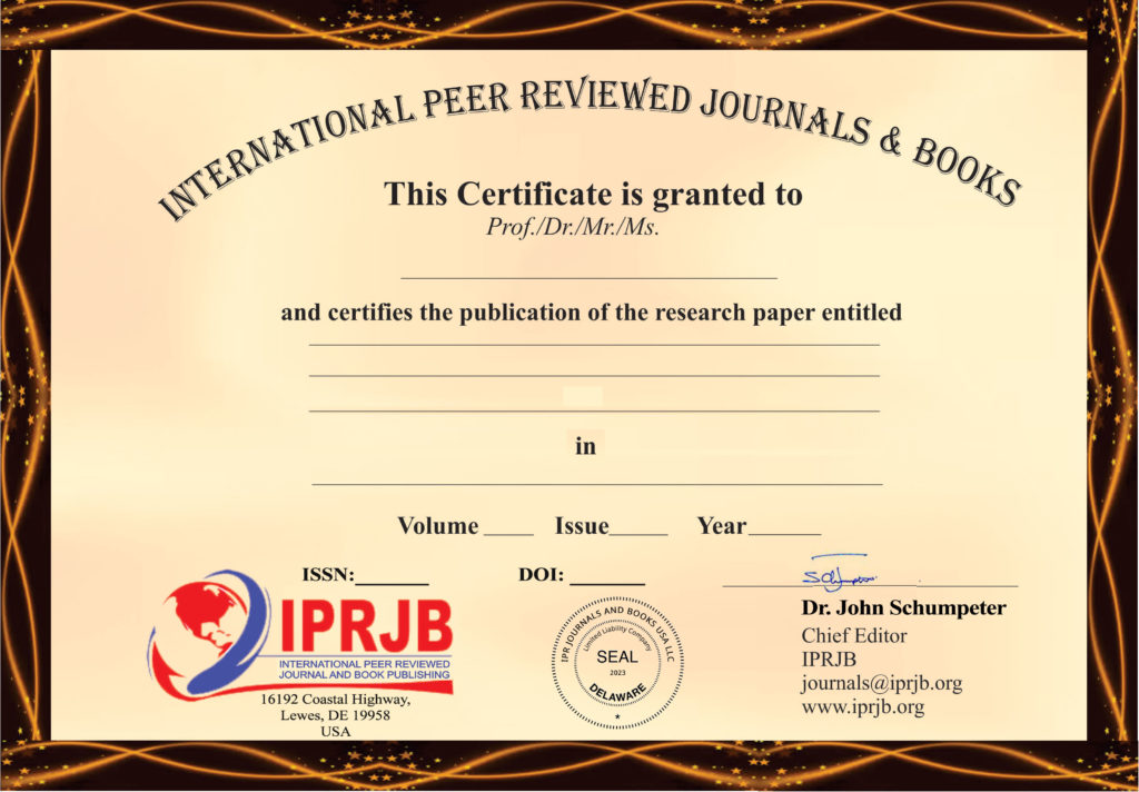 Publication Certificate