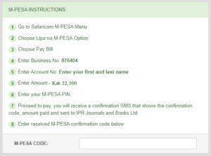 Mpesa Payment