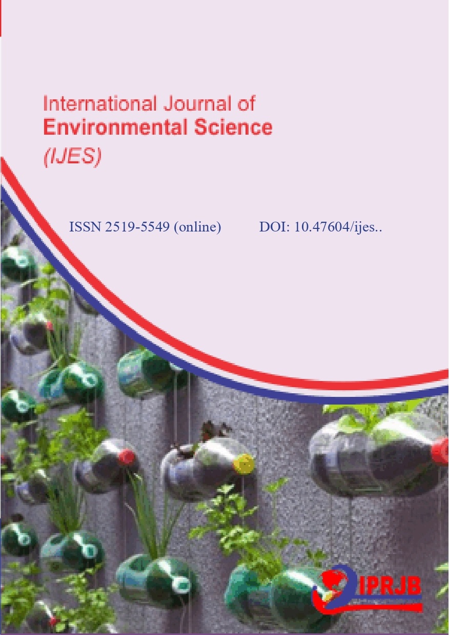 International Journal Of Environmental Sciences IJES Vol 6 No 1 2023 International journal of environmental sciences ijes vol 6 no 1 2023