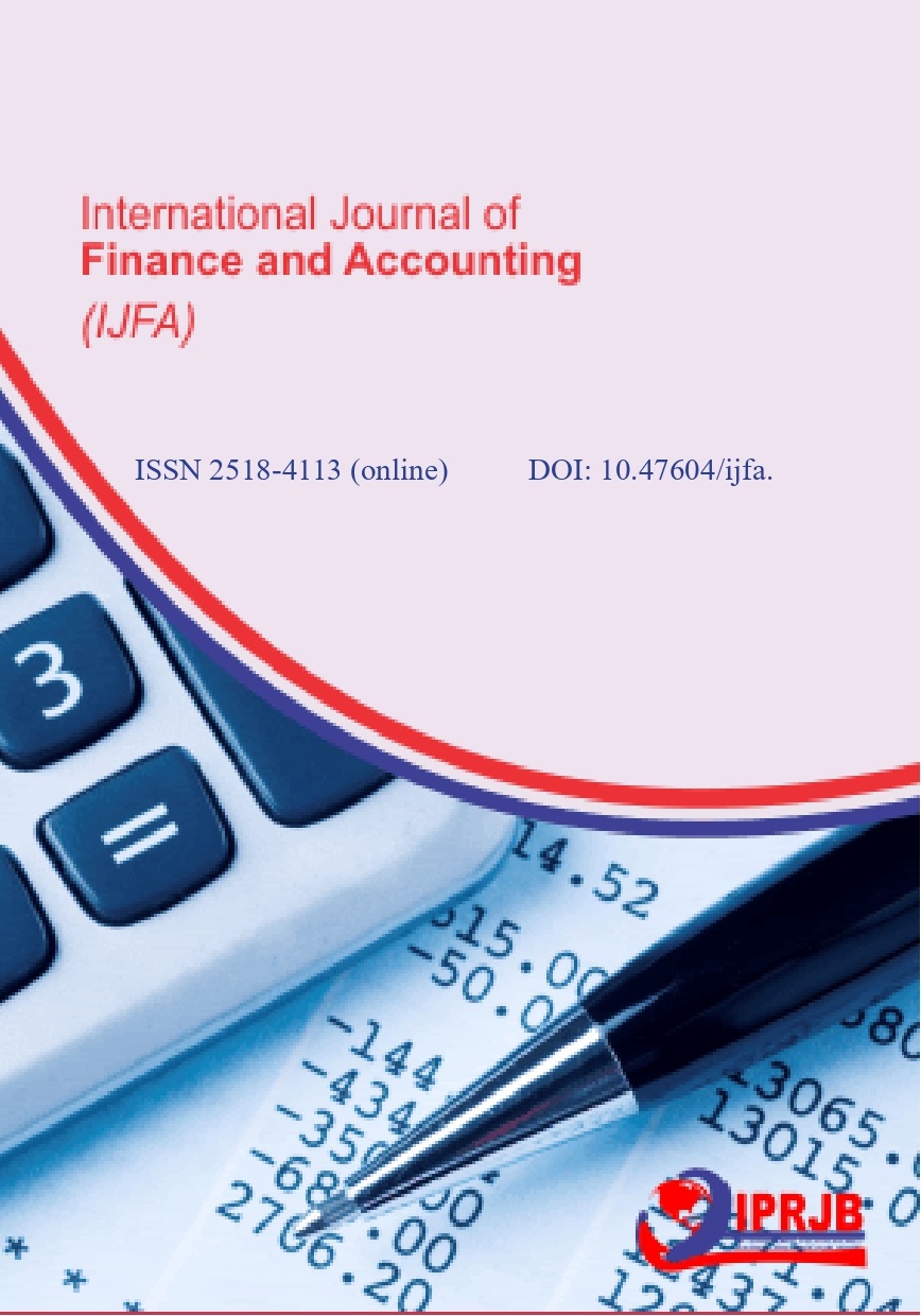 International Journal of Finance and Accounting (IJFA) Vol 3 No 2 (2018 ...